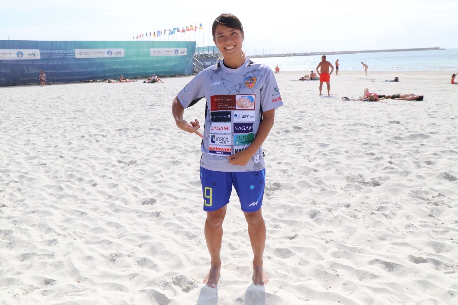 ビーチサッカー日本女子 樋口里穂